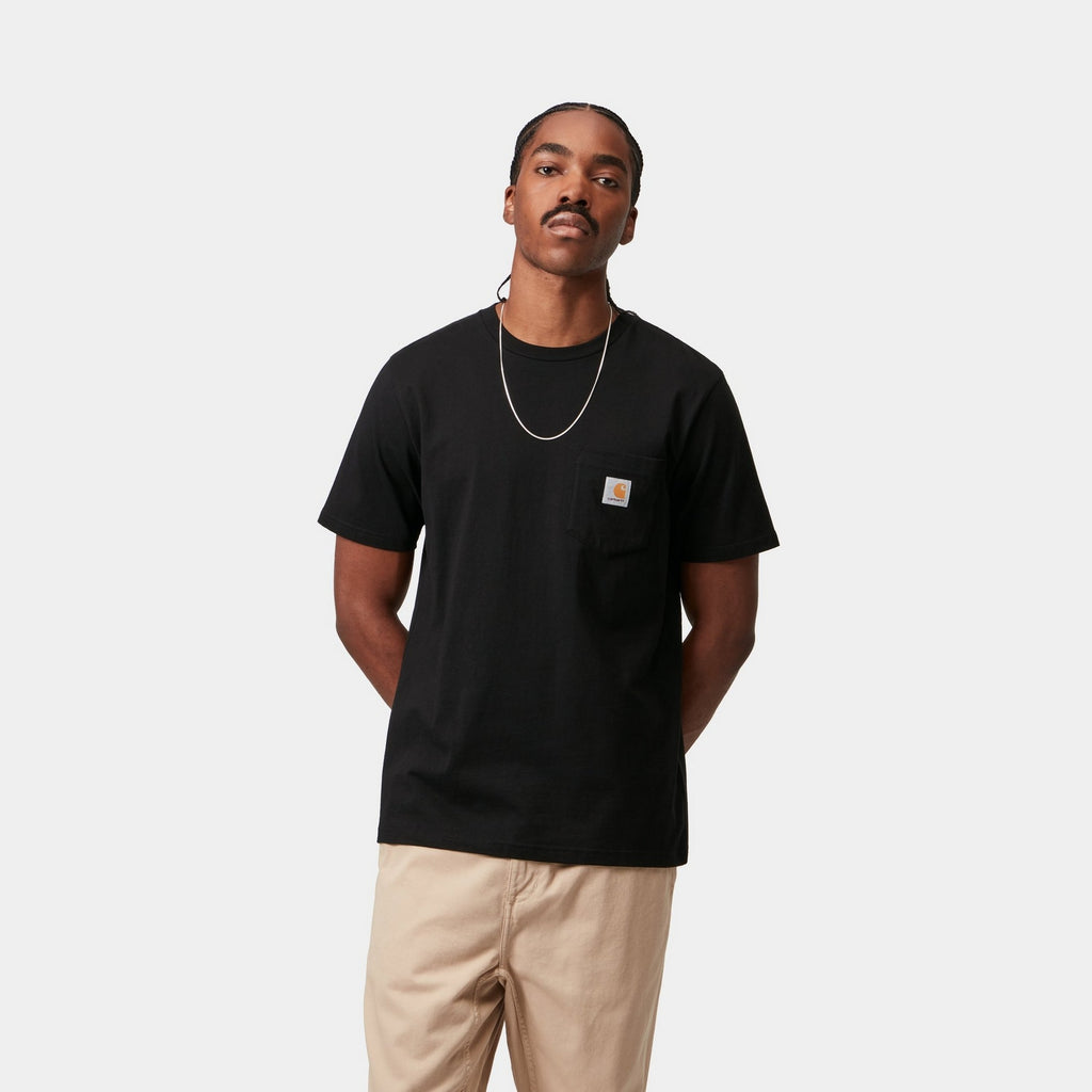 Tシャツ・カットソー Carhartt Wip Black S S Pocket T-Shirt Carhartt WIP Pocket T-Shirt | Black – Page Pocket T-Shirt