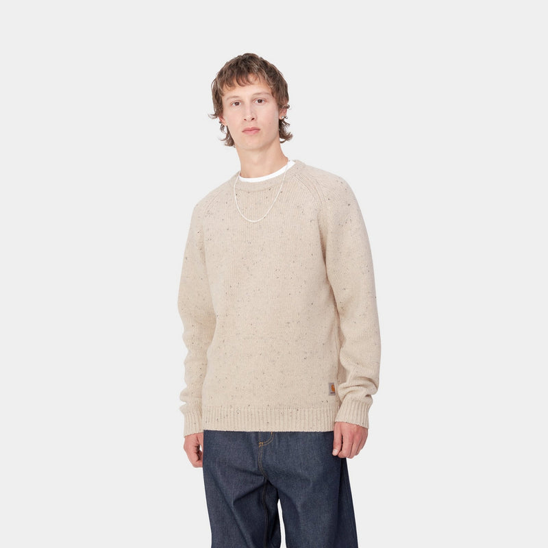 Carhartt WIP Anglistic Sweater Speckled Moonbeam Page Anglistic Sweater