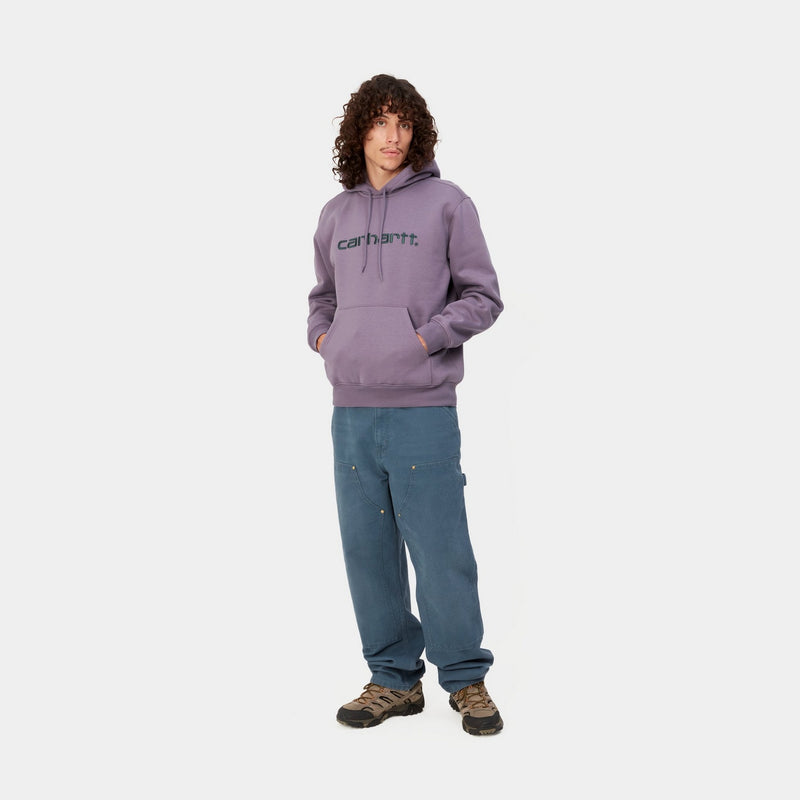 Carhartt WIP Hooded Carhartt Sweatshirt Glassy Purple Page Hooded Carhartt Sweatshirt