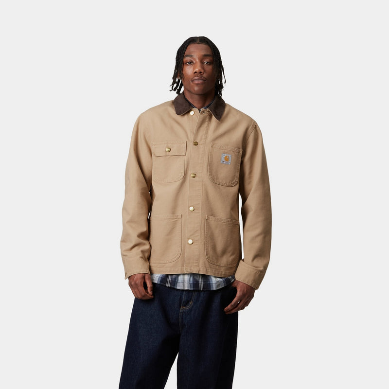 Carhartt WIP Michigan Chore Coat (Spring) | Black (rinsed