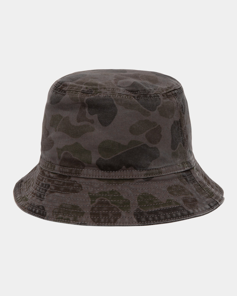 Carhartt WIP Duck Camo Bucket Hat Green Graphite garment dyed Page Duck Camo Bucket Hat