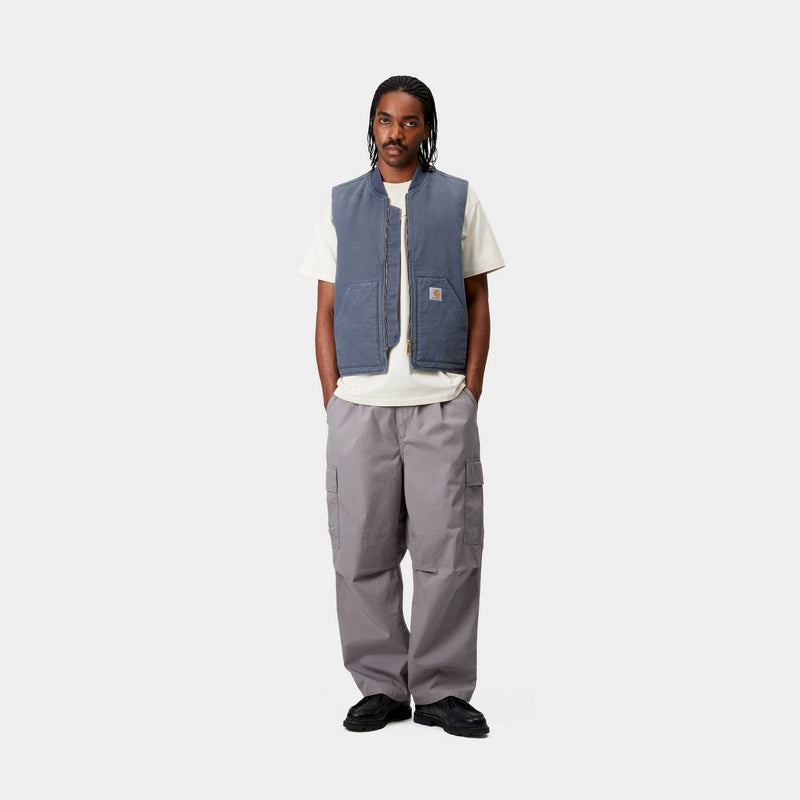 Carhartt WIP Vest (Spring) - Stone Canvas | Dusky Blue Carhartt WIP Vest (Spring) - Stone Canvas | Dusky Blue
